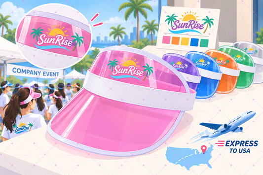 Custom PVC Visor Case Study for a U.S. Company Event