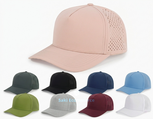 5-Panel Polyester Drop-Hole Trucker Hat