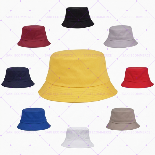 Classic Cotton Blank Bucket Hat