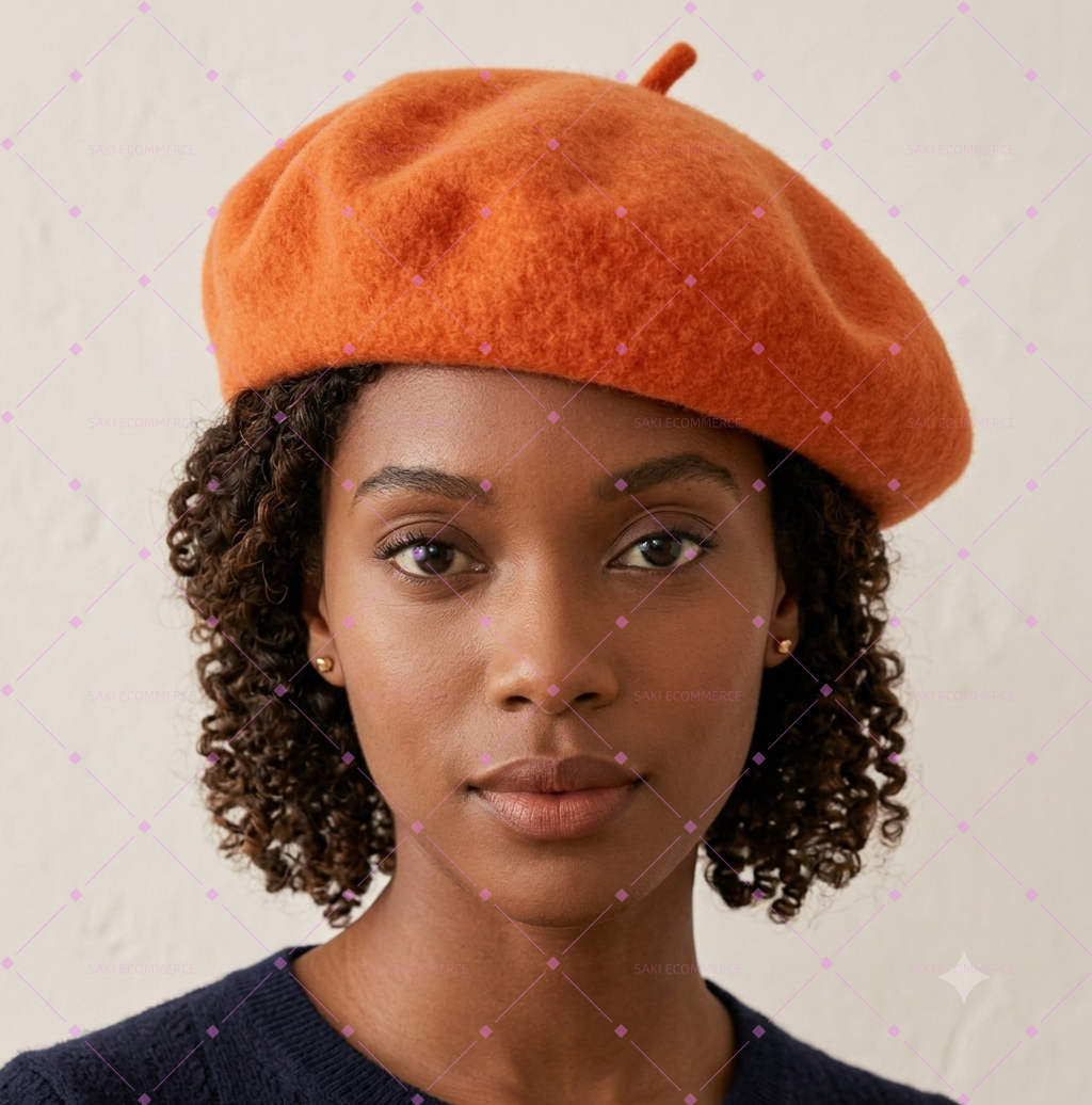Wool Blend Classic Felt Beret Hat